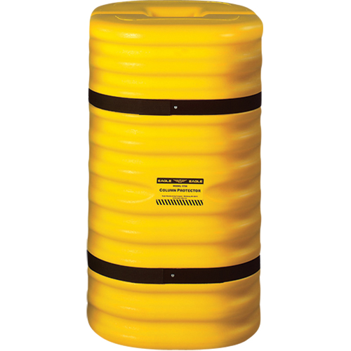 Column Protector, 6" x 6" Inside Opening, 24" L x 24" W x 42" H, Yellow Cam Industrial