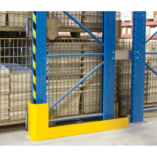 Racking Aisle Protectors, 3" W x 50" L x 16" H, Safety Yellow Cam Industrial