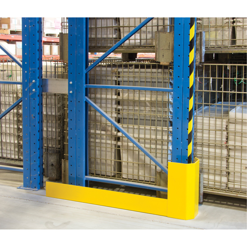 Racking Aisle Protectors, 3" W x 50" L x 16" H, Safety Yellow Cam Industrial
