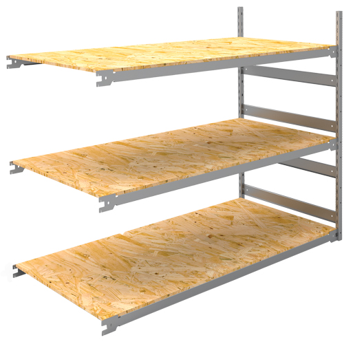 &eacute;tag&egrave;re-classeur de grande largeur, Acier, 3 Tablettes, 72" la x 32" p x 60" h, Ensemble Ajout Cam Industrial