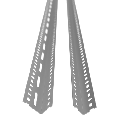 Slotted Angle Post, Galvanized Steel, 72" High Cam Industrial