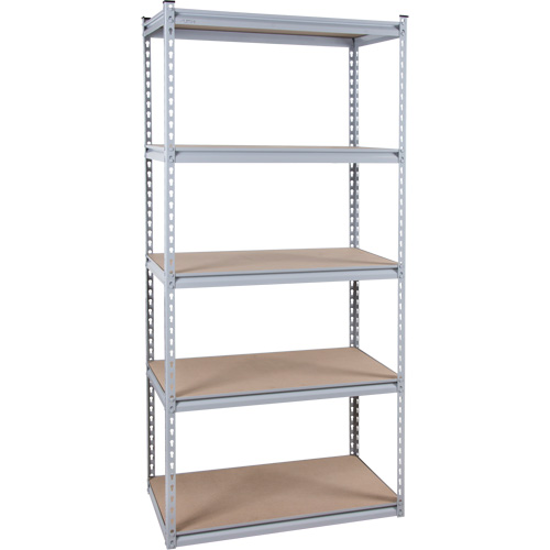 Heavy-Duty Shelving, Steel, Boltless, 1200 lbs. Capacity, 48" W x 72" H x 18" D Cam Industrial