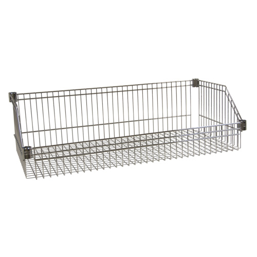 Wire Basket Shelf, 18" W x 36" D, 400 lbs. Capacity Cam Industrial