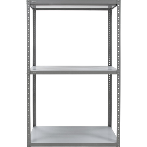 Heavy-Duty Shelving, Steel, Bolted, 3000 lbs. Capacity, 36" W x 72" H x 24" D Cam Industrial