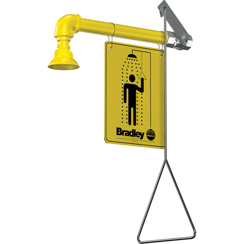 Horizontal Supply Emergency Shower Stations, Wall-Mount Cam Industrial