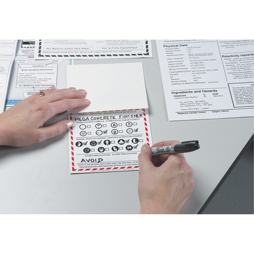 OTS WHMIS Labels, Vinyl, Sheet, 5" L x 5" W Cam Industrial