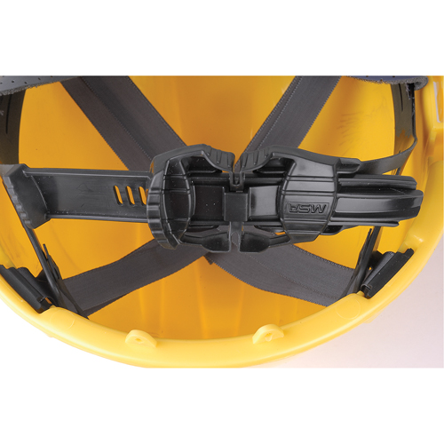 Casques de protection V-Gard - Suspensions 1-Touch, R&eacute;pond aux normes CSA type 1, Suspension Glissement rapide, Non ventil&eacute; Cam Industrial