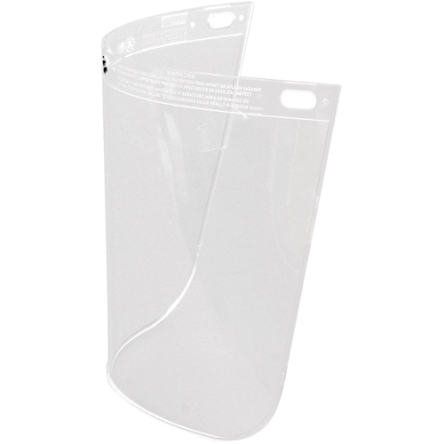 North&reg; High Performance&reg; Faceshield, Propionate, Clear Tint Cam Industrial