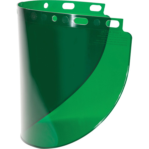 Fibre-Metal&reg; Wideview Faceshield Visor, Propionate, Green Tint Cam Industrial