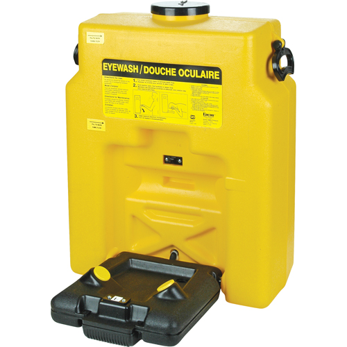 Douche oculaire, Aliment&eacute; par gravit&eacute;, Capacit&eacute; 14 gal., Conformit&eacute; ANSI Z358.1 Cam Industrial