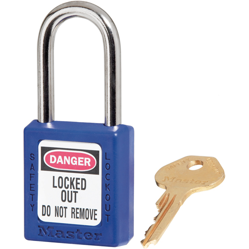 Zenex Padlocks, Safety Padlock, Keyed Different, Thermoplastic, 1-1/2" Width Cam Industrial