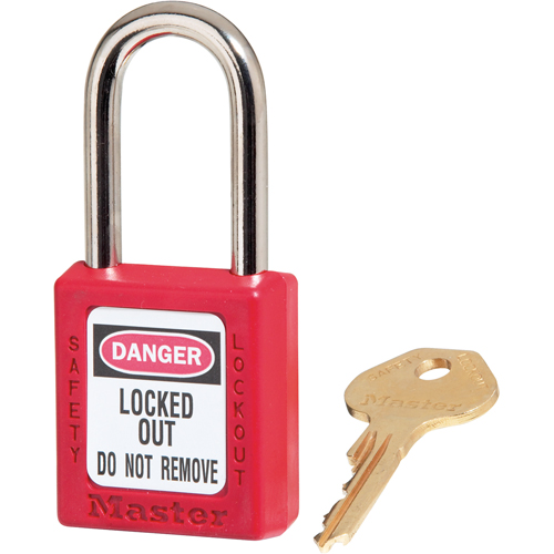 Zenex Padlocks, Safety Padlock, Keyed Different, Thermoplastic, 1-1/2" Width Cam Industrial