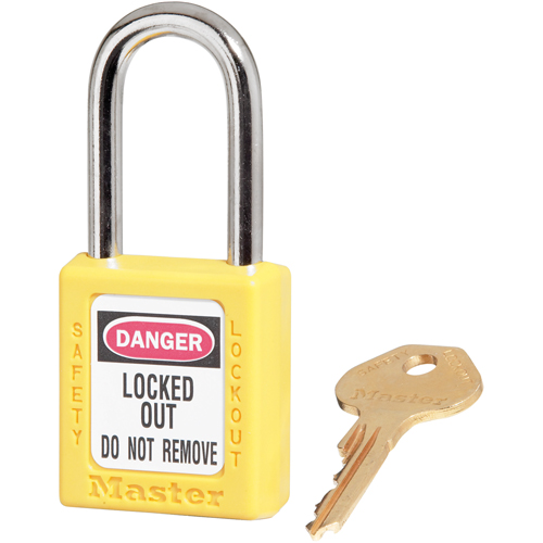Zenex Padlocks, Safety Padlock, Keyed Different, Thermoplastic, 1-1/2" Width Cam Industrial