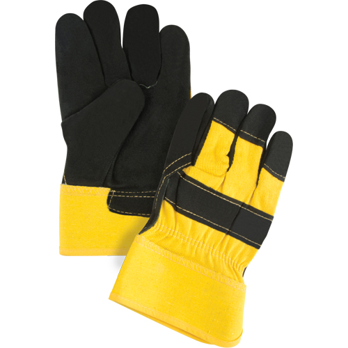 Gants d'ajusteur doubl&eacute;s pour l'hiver &agrave; chaleur sup&eacute;rieure, Grand, Paume en Cuir de vache refendu, Doublure en Thinsulate Cam Industrial