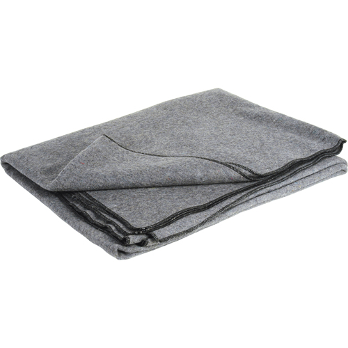 Flame-Resistant Wool Blanket, Wool, 84"L x 66"W Cam Industrial