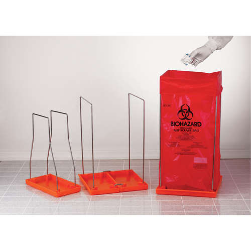 Clavies&reg; Bag Holders, Bio-Hazard, 14" L x 14" W Cam Industrial