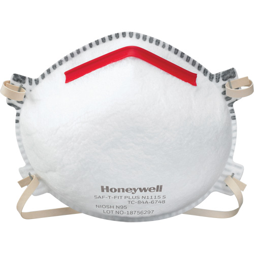 Respirateurs contre les particules Saf-T-Fit Plus N1115, N95, Certifi&eacute; NIOSH, T-Grand Cam Industrial