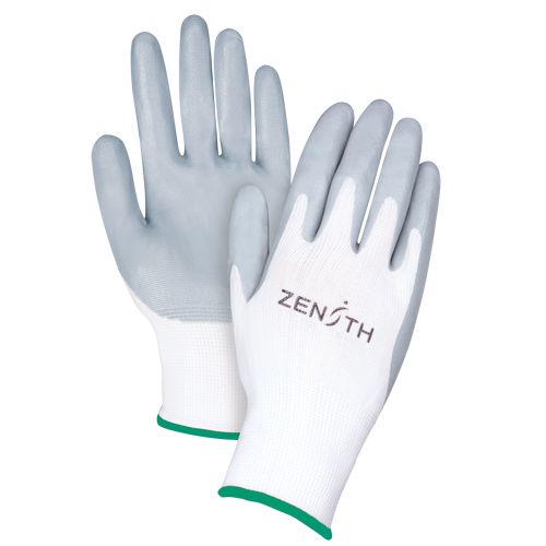 Lightweight Breathable Coated Gloves, 8/Medium, Foam Nitrile Coating, 13 Gauge, Polyester Shell Cam Industrial