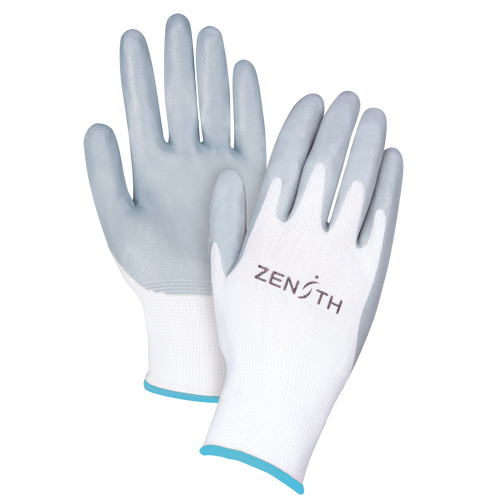 Gants l&eacute;gers enduits et respirants, 10/T-Grand, R&ecirc;vetement Mousse de nitrile, Calibre 13, Enveloppe en Polyester Cam Industrial