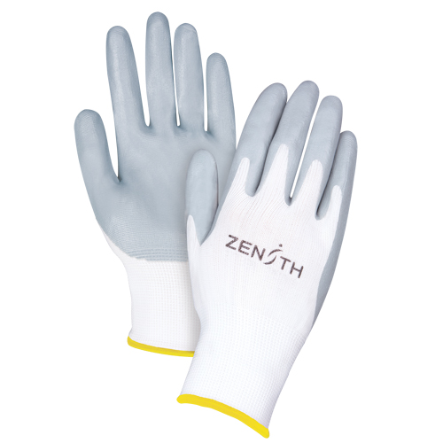 Lightweight Breathable Coated Gloves, 11/2X-Large, Foam Nitrile Coating, 13 Gauge, Polyester Shell Cam Industrial