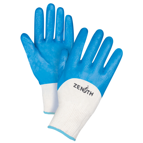 Gants enduits et tricot&eacute;s sans coutures de poids moyen, 10/T-Grand, R&ecirc;vetement Nitrile, Calibre 13, Enveloppe en Coton Cam Industrial