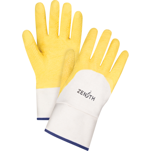 Gants enduits au fini rugueux, 10/T-Grand, R&ecirc;vetement Latex de caoutchouc, Enveloppe en Coton Cam Industrial