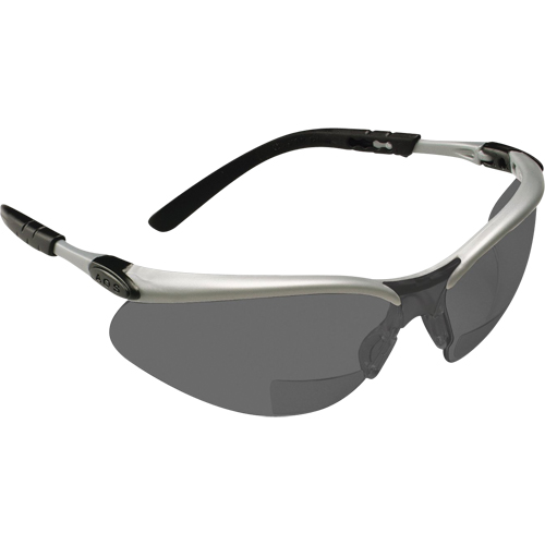 BX Reader Safety Glasses, Anti-Fog, Grey/Smoke, 2.5 Diopter Cam Industrial