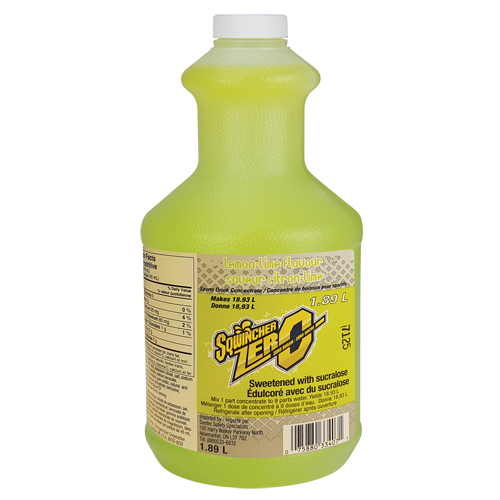 Sqwincher&reg; ZERO&reg; Rehydration Drink, Concentrate, Lemon-Lime Cam Industrial