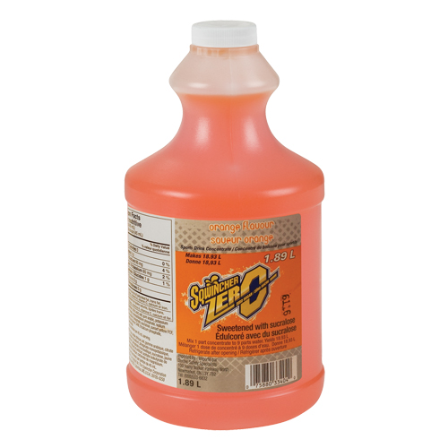 Sqwincher&reg; ZERO&reg; Rehydration Drink, Concentrate, Orange Cam Industrial