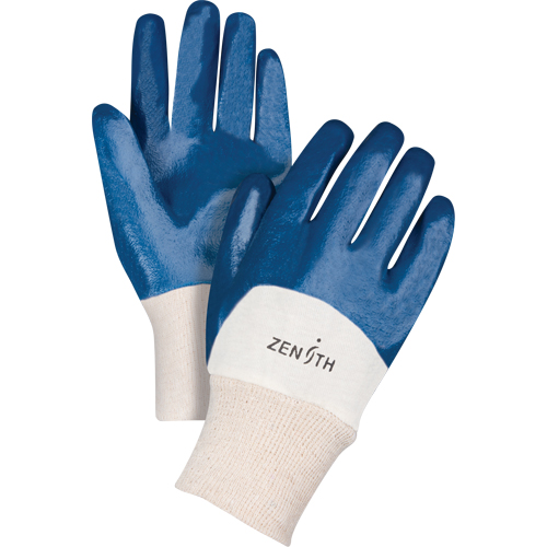 Gants &agrave; doublure interlock de poids moyen, 9/Grand, R&ecirc;vetement Nitrile, Enveloppe en Coton Cam Industrial
