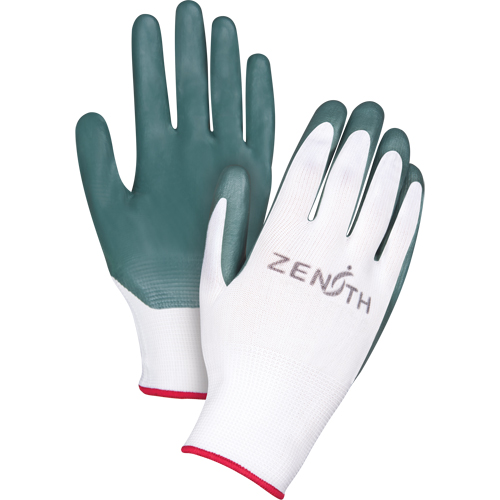 Gants enduits confortables de premi&egrave;re qualit&eacute;, 9/Grand, R&ecirc;vetement Nitrile, Calibre 13, Enveloppe en Polyester Cam Industrial