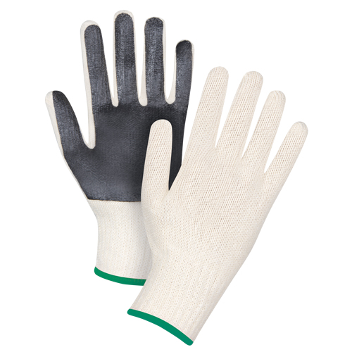 Palm-Coated String Knit Gloves, Poly/Cotton, Single Sided, 7 Gauge, Medium Cam Industrial