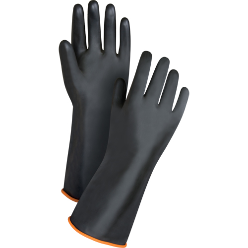 Gants de poids lourd pour la manipulation de produits chimiques, Taille Grand/9, 14" lo, Latex de caoutchouc, 30 mils Cam Industrial