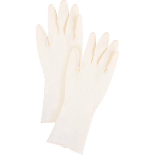 Gants jetables, Petit, Latex, 11 mils, Sans poudre, Naturel, Classe 2 Cam Industrial