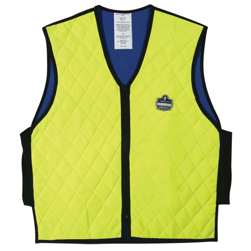 Vestes refroidissantes &agrave; &eacute;vaporation humide Chill-Its 6665, Moyen, Jaune lime haute visibilit&eacute; Cam Industrial
