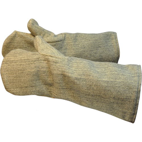 Carbo-King Heat Protective Mitts, Aramid, Large, Protects Up To 2100° F (1149° C) Cam Industrial