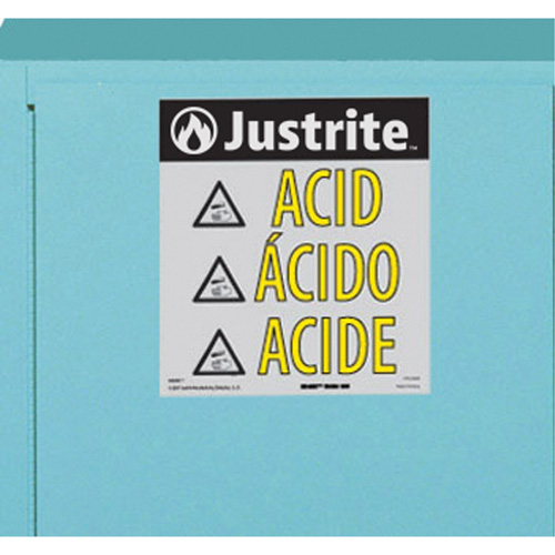 ChemCor&reg; Lined Acid/Corrosive Storage Cabinets, 22 gal., 35" x 35" x 22" Cam Industrial