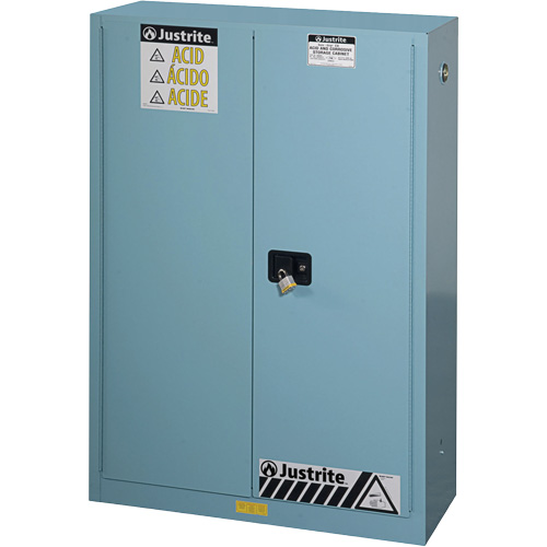 ChemCor&reg; Lined Acid/Corrosive Storage Cabinets, 45 gal., 43" x 65" x 18" Cam Industrial