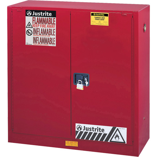 Sure-Grip&reg; EX Combustibles Safety Cabinet for Paint and Ink, 40 gal., 3 Shelves Cam Industrial