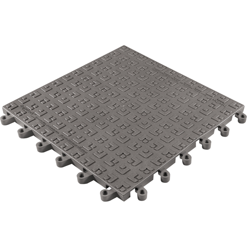 ErgoDeck&reg; Soft No. 566 Matting, PVC, 1-1/2' W x 1-1/2' L, 7/8" Thick, Charcoal Cam Industrial