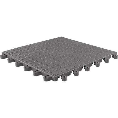 ErgoDeck&reg; Soft No. 566 Matting, PVC, 1-1/2' W x 1-1/2' L, 7/8" Thick, Charcoal Cam Industrial