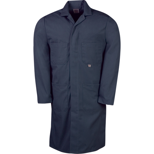 Lab Coats, Poly-Cotton, 40, Navy Blue Cam Industrial