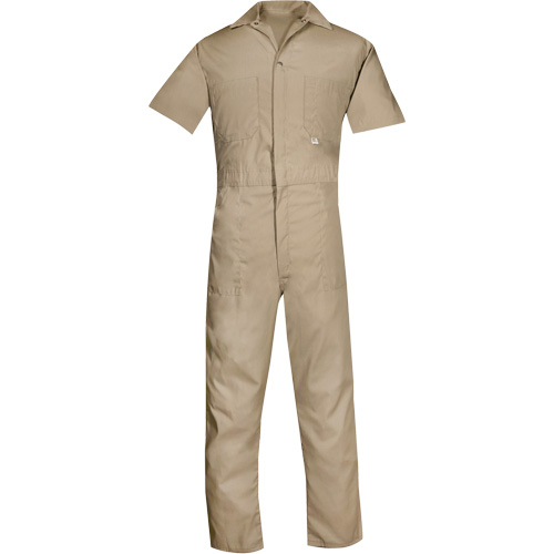 Short Sleeved Coveralls, Men's, Tan, Size 2X-Large (Tall) Cam Industrial
