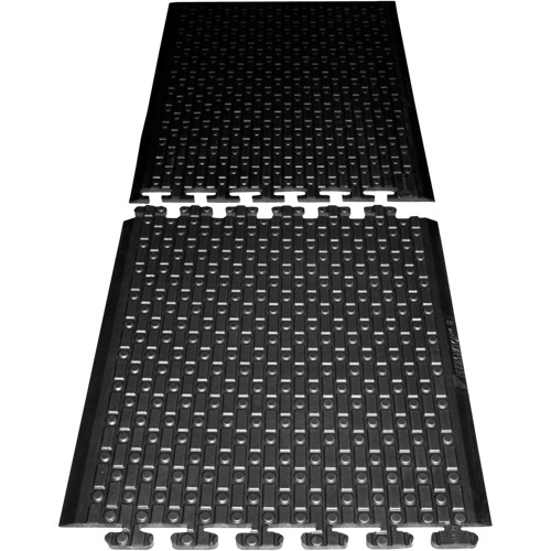 Rejuvenator Connect No. 502 Matting, Polyurethane, 3' W x 3' L, 5/8" Thick, Black Cam Industrial