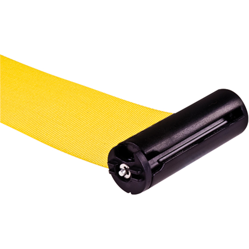 Poteau r&eacute;cepteur pour barri&egrave;res sur pieds pour le contr&ocirc;le des foules, Hauteur de 35", Jaune Cam Industrial