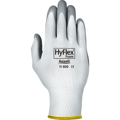 Hyflex&reg; 11-800 Gloves, 8/Medium, Foam Nitrile Coating, 15 Gauge, Nylon Shell Cam Industrial