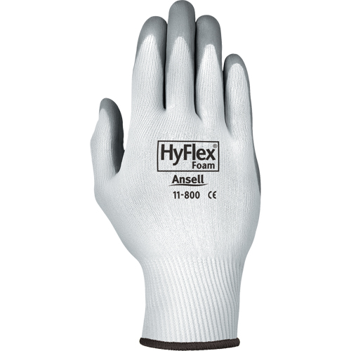 Gants Hyflex 11-800, 10/T-Grand, R&ecirc;vetement Mousse de nitrile, Calibre 15, Enveloppe en Nylon Cam Industrial