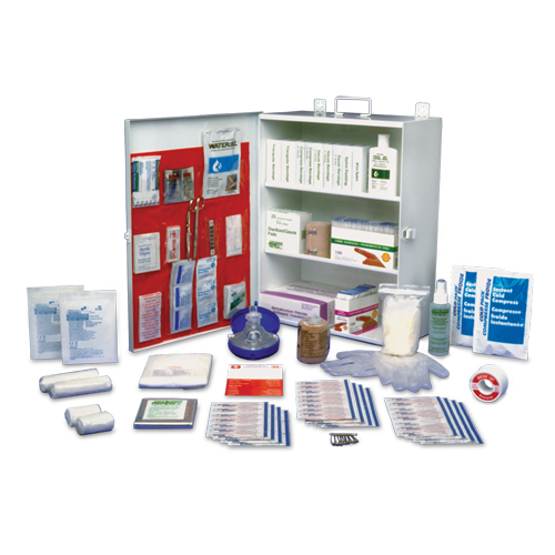 Ontario Workplace Standard First Aid Kit, Class 1 Medical Device, Metal Box Cam Industrial