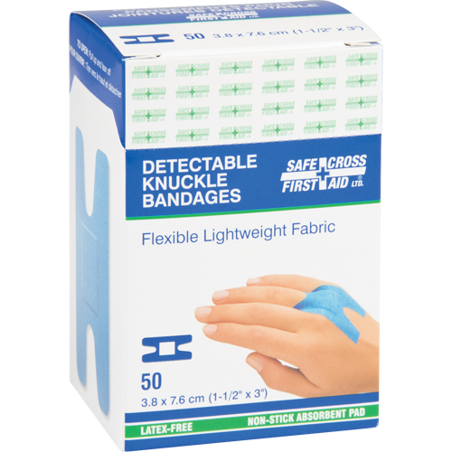 Bandages, Jointures, 3", Tissu d&eacute;tectable, St&eacute;rile Cam Industrial
