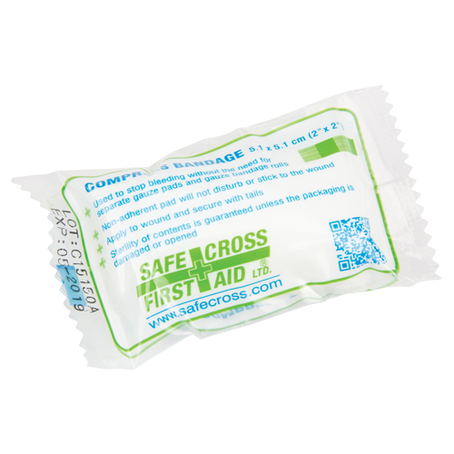 Compress (Pressure) Bandages, 2" L x 2" W Cam Industrial